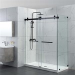 Каљено стакло за туш врата